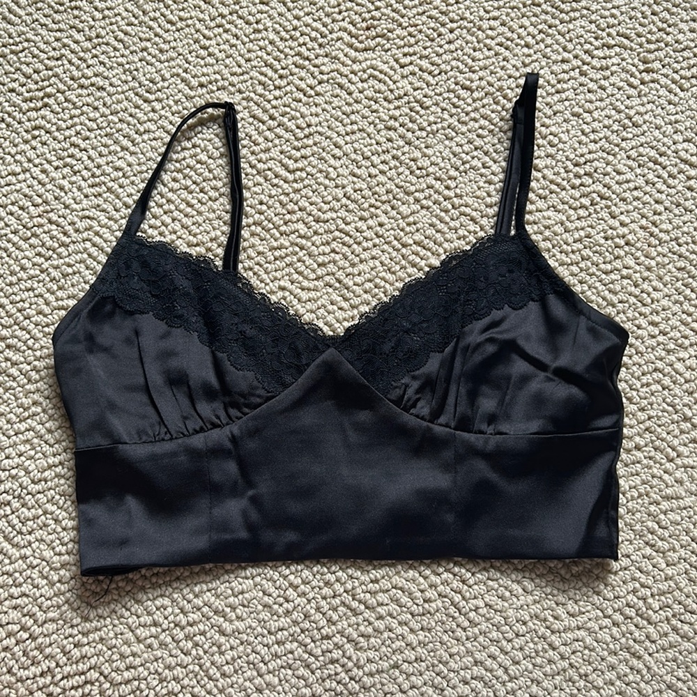 Black crop top